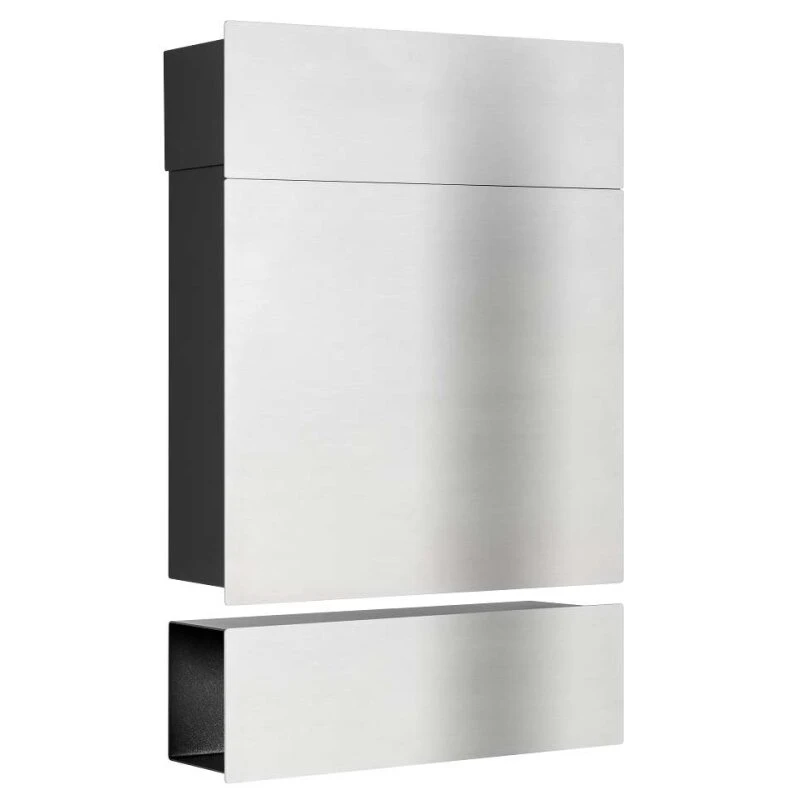 Premium Briefkasten Edelstahl Mit Zeitungsfach 3 Premium Briefkasten Edelstahl Mit Zeitungsfach