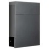LCD Premium Briefkasten Mit Zeitungsfach Pulverbeschichtet In Graphit RAL DB703 -Hochwertiger Türklingelladen lcd premium briefkasten mit zeitungsfach pulverbeschichtet in graphit ral db703