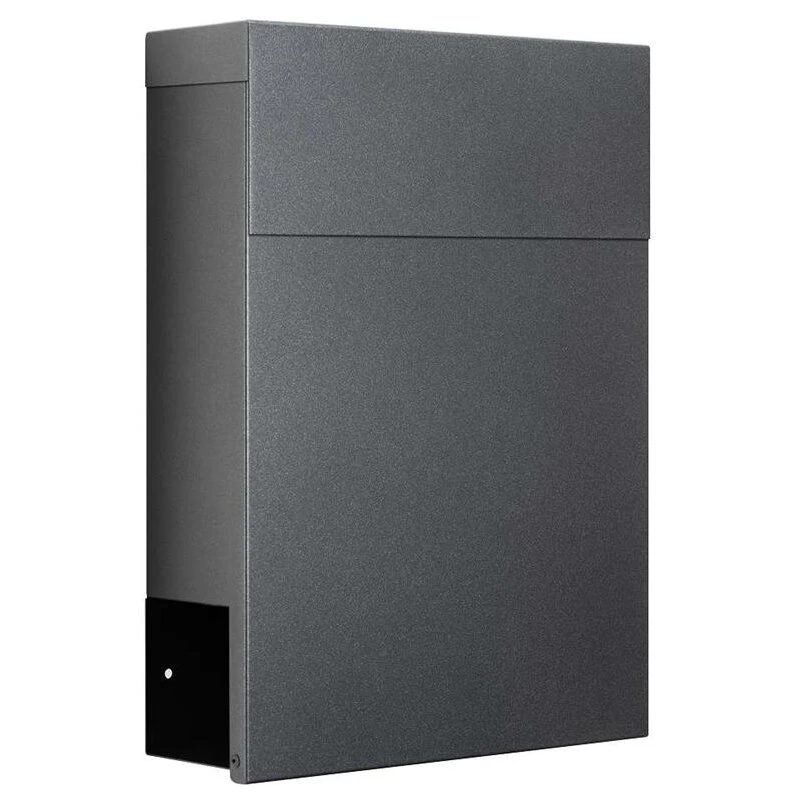 LCD Premium Briefkasten Mit Zeitungsfach Pulverbeschichtet In Graphit RAL DB703 3 LCD Premium Briefkasten Mit Zeitungsfach Pulverbeschichtet In Graphit RAL DB703