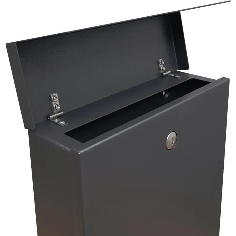 LCD Premium Briefkasten Mit Zeitungsfach Pulverbeschichtet In Graphit RAL DB703 5 LCD Premium Briefkasten Mit Zeitungsfach Pulverbeschichtet In Graphit RAL DB703 – Bild 3