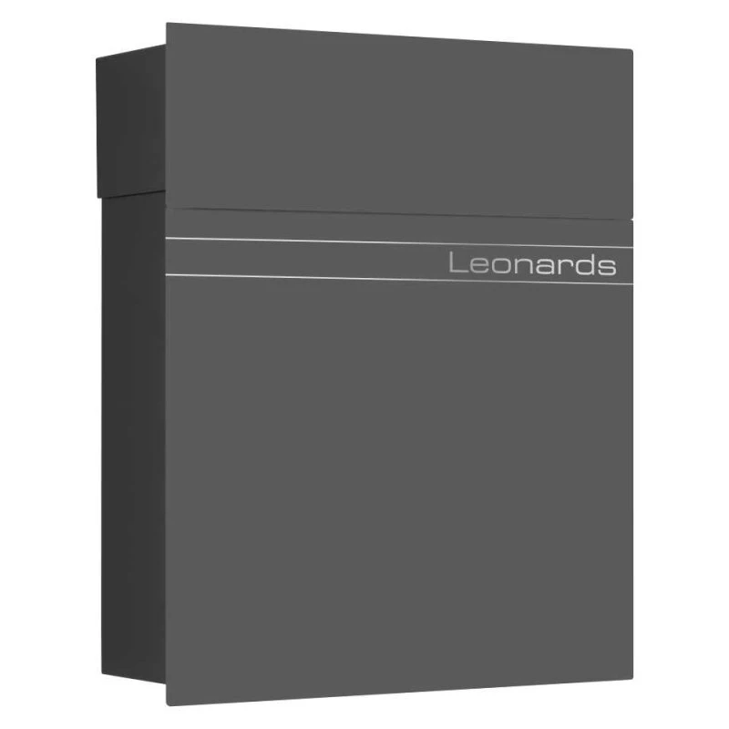 Massiver Edelstahl Briefkasten Postkasten RAL 7016 Anthrazit Grau LINOS 3 Massiver Edelstahl Briefkasten Postkasten RAL 7016 Anthrazit Grau LINOS