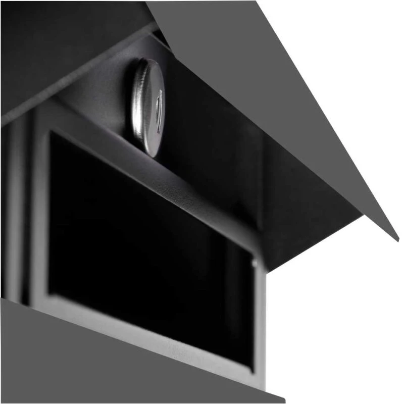 Massiver Edelstahl Briefkasten Postkasten RAL 7016 Anthrazit Grau LINOS 5 Massiver Edelstahl Briefkasten Postkasten RAL 7016 Anthrazit Grau LINOS – Bild 3