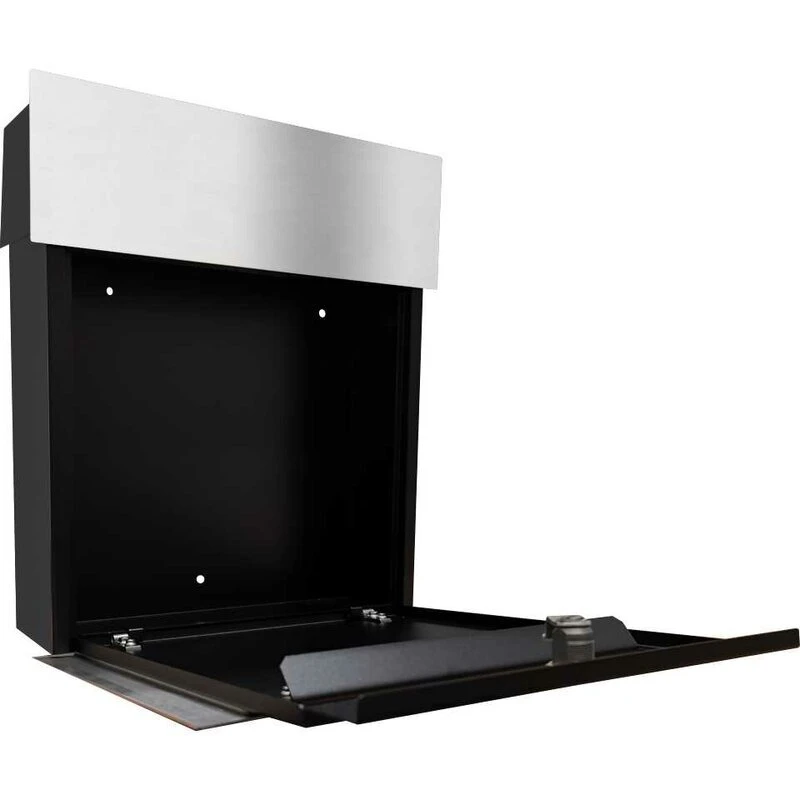 Massiver Edelstahl Briefkasten Wandbriefkasten RAL 7016 Anthrazit Grau 6 Massiver Edelstahl Briefkasten Wandbriefkasten RAL 7016 Anthrazit Grau – Bild 4