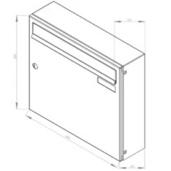 MEFA Briefkasten Pulverbeschichtet Sonate Tiefschwarz RAL 9005 -Hochwertiger Türklingelladen mefa briefkasten pulverbeschichtet sonate tiefschwarz ral 90053