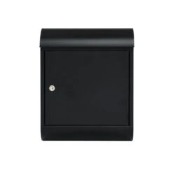 MEFA Briefkasten TOPAZ 842 Tiefschwarz Struktur RAL 9005 -Hochwertiger Türklingelladen mefa briefkasten topaz 842 tiefschwarz struktur ral 90052