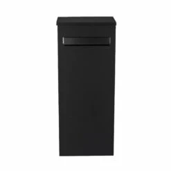 MEFA Paketkasten Oak 481 Tiefschwarz RAL 9005 Großer Renz Paketbriefkasten -Hochwertiger Türklingelladen mefa paketkasten oak 481 tiefschwarz ral 9005 grosser renz paketbriefkasten3