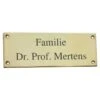 Messingschild Mit Gefaster Kante Poliert Mit Schutzlack 160x60mm -Hochwertiger Türklingelladen messingschild mit gefaster kante poliert mit schutzlack 160x60mm