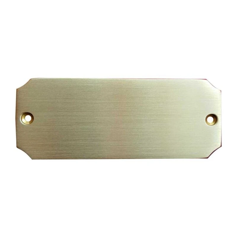 Messingschild Türschild Mit Hohlkehle 105x42mm 4 Messingschild Türschild Mit Hohlkehle 105x42mm – Bild 2