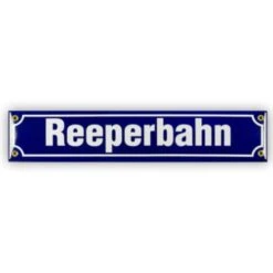 Mini-Straßenschild Reeperbahn