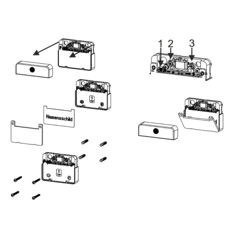 Moderne Aufputz Klingel Mit Namensschild Beleuchtet Weiß 6 Moderne Aufputz Klingel Mit Namensschild Beleuchtet Weiß – Bild 4