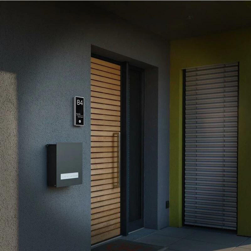 Moderne Aufputz Türklingel Edelstahl Beleuchtet 110 X 250 Mm 4 Moderne Aufputz Türklingel Edelstahl Beleuchtet 110 X 250 Mm – Bild 2