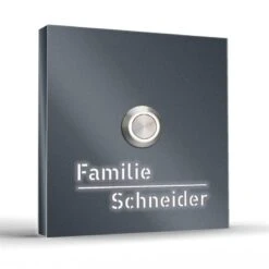 Moderne Edelstahl Aufputz Türklingel Namen Beleuchtet 100x100mm Spliffy -Hochwertiger Türklingelladen moderne edelstahl aufputz tuerklingel namen beleuchtet 100x100mm spliffy3