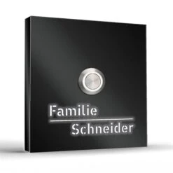 Moderne Edelstahl Aufputz Türklingel Namen Beleuchtet 100x100mm Spliffy -Hochwertiger Türklingelladen moderne edelstahl aufputz tuerklingel namen beleuchtet 100x100mm spliffy4