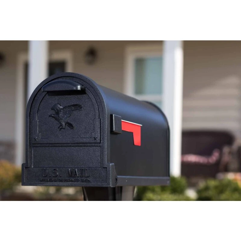 Original US-Mailbox Arlington Schwarz Lackiert Mit Eingeprägtem Adler 12 Original US-Mailbox Arlington Schwarz Lackiert Mit Eingeprägtem Adler – Bild 10