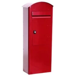 Paket Briefkasten Sicherheitsbriefkasten RAL 3002 Rot