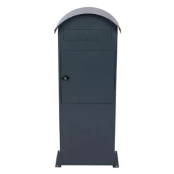 Paketbox Anthrazit Grau RAL 7016 Standbriefkasten Paketannahme Zuhause