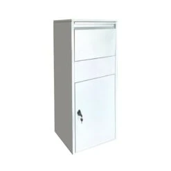 Paketbox Paketkasten Standbriefkasten Verzinkter Stahl Silber