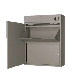 Paketbriefkasten Grau RAL 9007 15 Paketbriefkasten Grau RAL 9007 -Hochwertiger Türklingelladen paketbriefkasten grau ral 90075