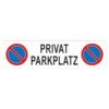 Privatparkplatz Parkplatzschild Langformat -Hochwertiger Türklingelladen privatparkplatz parkplatzschild langformat