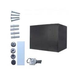 Paketbriefkasten Enzian Schwarzgrau -Hochwertiger Türklingelladen rottner paketbriefkasten enzian anthrazit6