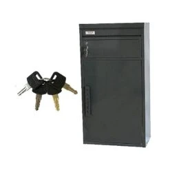 Safepost 65 TIAMAT Paketkasten Anthrazit Inklusive 4 Schlüssel