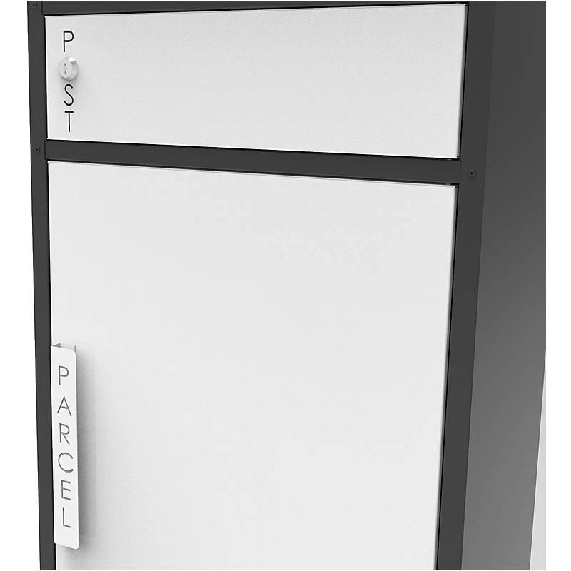 Safepost 65 TIAMAT Paketkasten Schwarz Weiß Inklusive 2 Schlüssel 6 Safepost 65 TIAMAT Paketkasten Schwarz Weiß Inklusive 2 Schlüssel – Bild 4