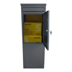 SafePost Eurotrend No.1 Großer Standbriefkasten Anthrazit 11 SafePost Eurotrend No.1 Großer Standbriefkasten Anthrazit -Hochwertiger Türklingelladen safepost eurotrend no1 grosser standbriefkasten anthrazit3