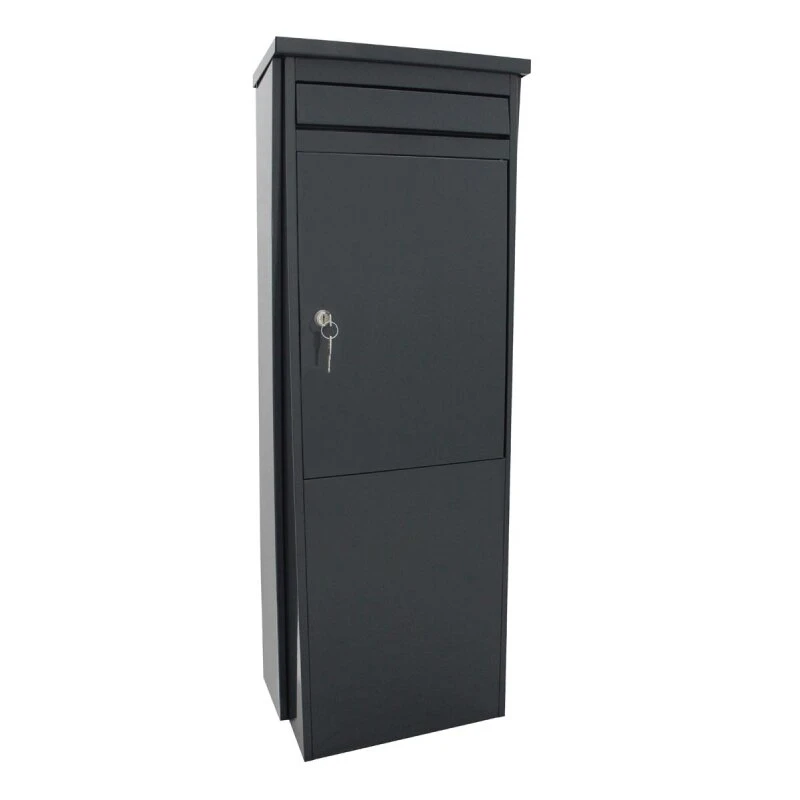 SafePost Eurotrend No.1 Großer Standbriefkasten Anthrazit 7 SafePost Eurotrend No.1 Großer Standbriefkasten Anthrazit – Bild 5