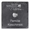Schiefer Klingelschild 100x100mm Daheim 1 Schiefer Klingelschild 100x100mm Daheim -Hochwertiger Türklingelladen schiefer klingelschild 100x100mm daheim