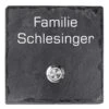 Schiefer Türklingel Klingelschild 130x130mm Abi -Hochwertiger Türklingelladen schiefer tuerklingel klingelschild 130x130mm abi