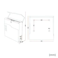 Standbriefkasten ANTHRAZIT Mit Beschriftung Briefkasten Postkasten Alsfeld -Hochwertiger Türklingelladen standbriefkasten anthrazit mit beschriftung briefkasten postkasten alsfeld4