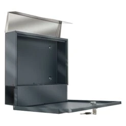 Standbriefkasten Edelstahl ANTHRAZIT RAL 7016 Mit Beschriftung Vertigo 8 Standbriefkasten Edelstahl ANTHRAZIT RAL 7016 Mit Beschriftung Vertigo -Hochwertiger Türklingelladen standbriefkasten edelstahl anthrazit ral 7016 mit beschriftung vertigo2