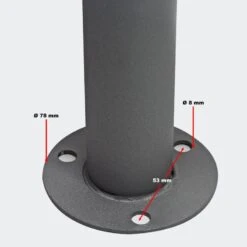 Standbriefkasten Mit FUNKKLINGEL ANTHRAZIT Linus -Hochwertiger Türklingelladen standbriefkasten mit funkklingel anthrazit linus5