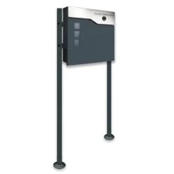 Standbriefkasten Mit FUNKKLINGEL ANTHRAZIT Thomas