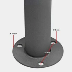 Standbriefkasten NEMA In ANTHRAZIT GRAU RAL 7016 Mit Beschriftung -Hochwertiger Türklingelladen standbriefkasten nema in anthrazit grau ral 7016 mit beschriftung3