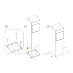 Standbriefkasten Paketkasten Postbox Paketbox Weiß RAL 9016 14 Standbriefkasten Paketkasten Postbox Paketbox Weiß RAL 9016 -Hochwertiger Türklingelladen standbriefkasten paketkasten postbox paketbox weiss ral 90166