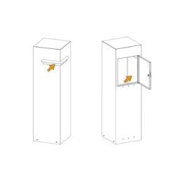 Standbriefkasten Paketkasten Postbox Paketbox Weiß RAL 9016 15 Standbriefkasten Paketkasten Postbox Paketbox Weiß RAL 9016 -Hochwertiger Türklingelladen standbriefkasten paketkasten postbox paketbox weiss ral 90167