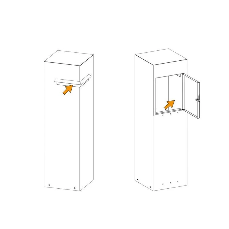 Standbriefkasten Paketkasten Postbox Paketbox Weiß RAL 9016 9 Standbriefkasten Paketkasten Postbox Paketbox Weiß RAL 9016 – Bild 7