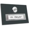 Türklingel 100x70mm Anthrazit Pulverbeschichtet RAL 7016 Mit Namensschild -Hochwertiger Türklingelladen tuerklingel 100x70mm anthrazit pulverbeschichtet ral 7016 mit namensschild