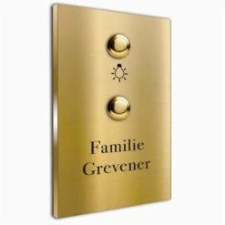 Türklingel Aus Messing 110x160mm 4mm Stärke Mit Lichttaster