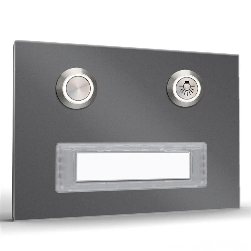 Türklingel Edelstahl 100x70mm Mit Beschriftungsfeld + Lichttaster 6 Türklingel Edelstahl 100x70mm Mit Beschriftungsfeld + Lichttaster – Bild 4