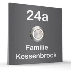 Türklingel Edelstahl 70x70mm Klingelplatte Klingelschild 9 Türklingel Edelstahl 70x70mm Klingelplatte Klingelschild -Hochwertiger Türklingelladen tuerklingel edelstahl 70x70mm klingelplatte klingelschild4