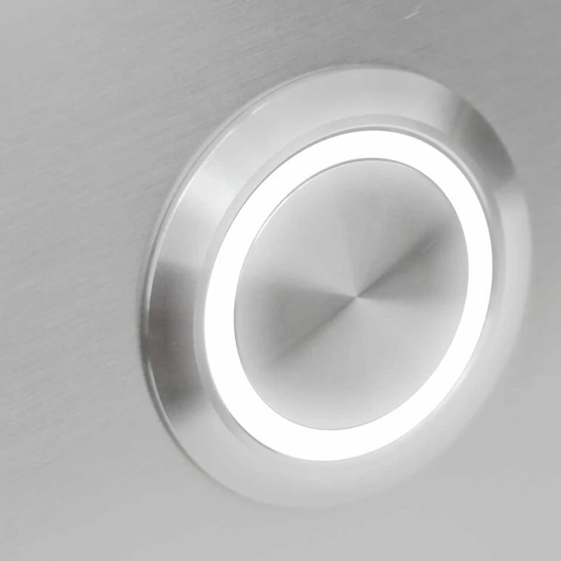 Türklingel Edelstahl 90x90mm Mit 35mm LED Taster 4 Türklingel Edelstahl 90x90mm Mit 35mm LED Taster – Bild 2