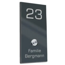 Türklingel Edelstahl Mit 35mm LED Taster 135x280mm 9 Türklingel Edelstahl Mit 35mm LED Taster 135x280mm -Hochwertiger Türklingelladen tuerklingel edelstahl mit 35mm led taster 135x280mm3