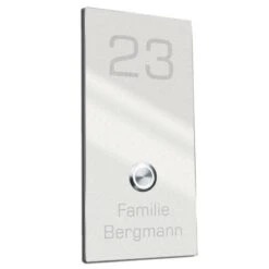 Türklingel Edelstahl Mit 35mm LED Taster 135x280mm 11 Türklingel Edelstahl Mit 35mm LED Taster 135x280mm -Hochwertiger Türklingelladen tuerklingel edelstahl mit 35mm led taster 135x280mm5