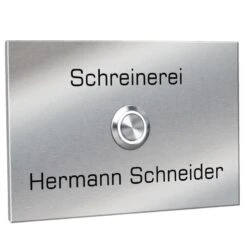 Ausgewählte Produkte -Hochwertiger Türklingelladen tuerklingel edelstahl mit 35mm led taster 160x110 mm2
