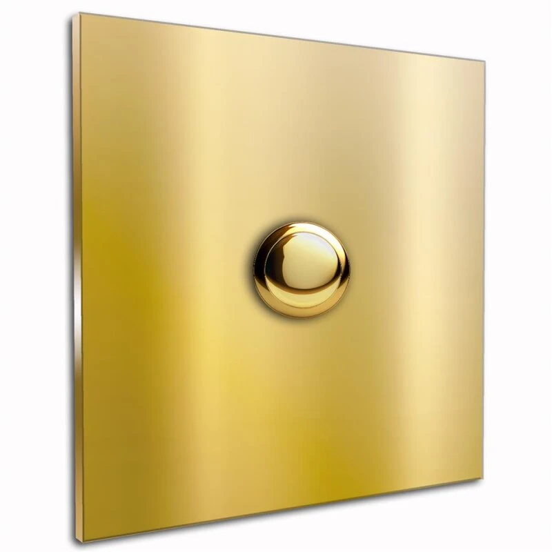 Türklingel Messing 100x100mm 4mm Stärke Ohne Beschriftung 3 Türklingel Messing 100x100mm 4mm Stärke Ohne Beschriftung