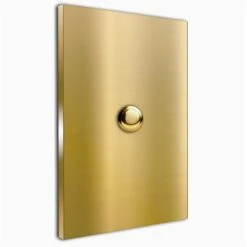 Türklingel Messing 110x160mm 4mm Stärke Ohne Beschriftung