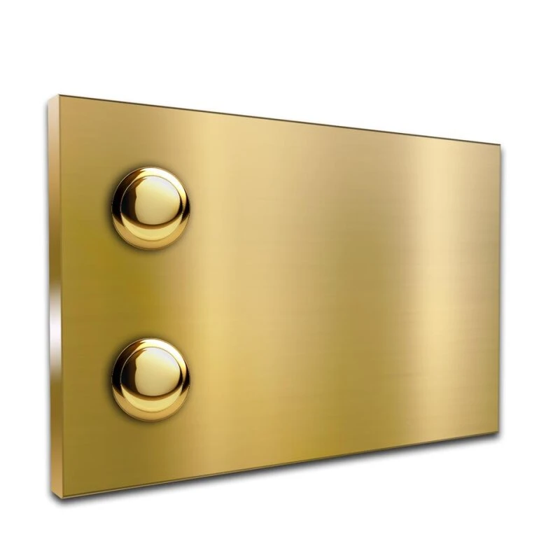 Türklingel Messing 140x90mm 4mm Stärke Ohne Beschriftung 3 Türklingel Messing 140x90mm 4mm Stärke Ohne Beschriftung