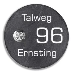 Türklingel Schiefer 200mm Durchmesser Luxus Version